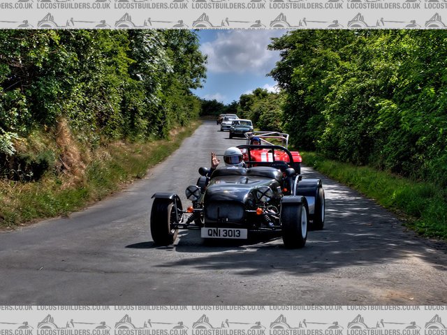 Me coming down Croft Hillclimb